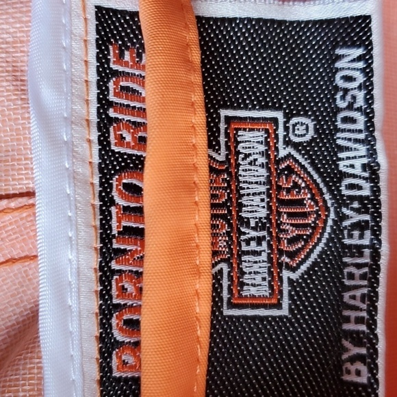 Harley Davidson orange rain slicker  jacket size 10 kids - Picture 4 of 11
